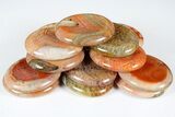 1.9" Polished Fire Agate Worry Stones - Photo 2